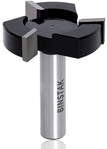 CNC Spoilboard Surfacing Router Bits, 1/2 inch Shank 2 inch Cutting Diameter, Slab Flattening Router Bit Planing Bit Wood Milling Cutter Planer Woodworking Tool by NITOMAK (Carbide)