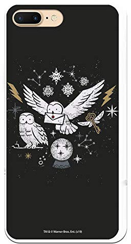 Case for iPhone 7 Plus - iPhone 8 Plus Official Harry Potter Owls Silhouette to Protect Your Mobile Phone. Flexible Silicone Apple Case with Official Harry Potter License.