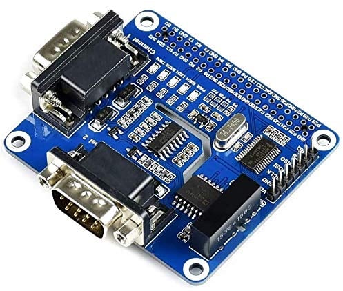 IBest 2-Channel Isolated RS232 Expansion HAT for Raspberry Pi 4B/3B+/3B/2B/Zero/Zero W, SC16IS752+SP3232 Solution, Converts SPI to RS232,with Multi Onboard Protection Circuits
