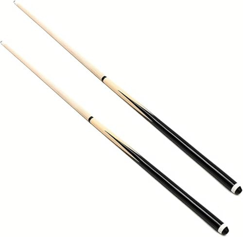 Queues de Billard 145cm en Bois dévissable en Deux Parties - Bâtons de Queue de Billard pour Jeu de Table (Lot de 2 x 145cm) - Hobby Tech