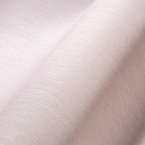 A.S. Création Livingwalls Unitapete The BOS Tapete einfarbig unifarben Vliestapete rosa mit Glitzereffekt fein strukturiert 380984