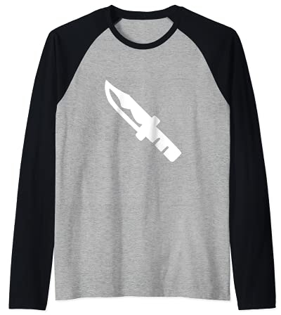Dolchmesser Halloween Slasher Film Fan Raglan