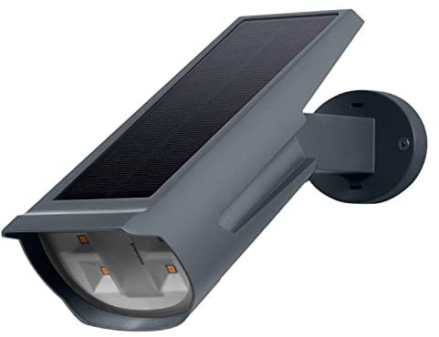 LEDVANCE ENDURA GARDEN SOLAR SPOT WALL&SPIKE 29,5cm – moderne LED Solar Akku Außenleuchte, als Wandleuchte oder Gartenleuchte nutzbar, 0,5W, 3000K warmweiß, 55 Lumen, dunkelgrau