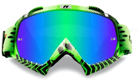 NENKI Motocross Brille, Motorradbrille, ATV Dirt Bike Off Road MX-Fahrbrille, Skibrille für Damen und Herren, Crossbrille mit Anti-Fog/UV Schutz