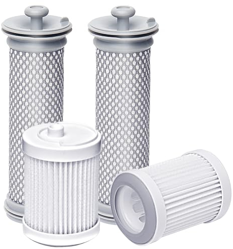Bluearks A10 Filter Ersatz für Tineco A10/A11 Hero, A10/A11 Master, Pure One S11, PWRHERO11 Snap Akku-Staubsauger, 2 Vorfilter und 2 Staubsauger-HEPA-Filter (weiß)