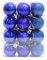 Wambere Weihnachtskugeln Set,24 Stück Christbaumkugeln Christbaumschmuck Weihnachtsbaumschmuck Matt Glänzend Glitzernd Christbaumkugel Weihnachten-Dekoration,Königsblau
