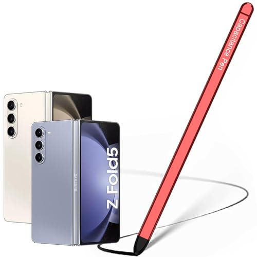 BAILI Stylet pour Samsung Galaxy Z Fold 5 et S Ultra, Compatible avec Z Fold 5, Stylet Tablette - Rouge