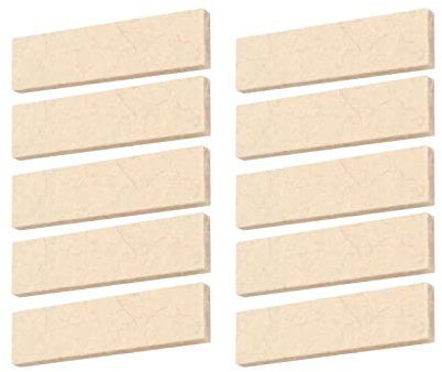 10 Stück Heimtrainer-Bremsbeläge, langlebig, Ersatzteil, Wollfilz, professioneller Bremssattel für Heim-Fitness-Fahrrad, Fitnessstudio (beige)
