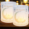 Aitsite 12Pcs Ramadan Windlicht Tischdeko Dekoration, Ramadan deko, Ramadan Tischdeko, Ramadan-Dekorationen für Jungen und Mädchen Schön DASS Du Da Bist Geeignet für Teelichter oder Kerzen