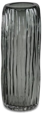 Vase Rauch-schwarz | Glasvase Blumenvase Dekoobjekt | 30 cm