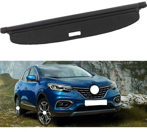 SureRekS Couvercle de Coffre de Voiture pour Renault Kadjar 2015-2020 Le Cache-Bagages rétractable Assure intimité et sécurité. Facile à Installer