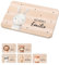 Bärenfreunde - Individuelles Holzbrett mit hochwertigem Spezial-Druck für Kinder - Personalisiertes Frühstücksbrettchen - Niedliche Motiv-Brettchen mit Namen (Hase)