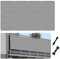 Brise Vue Balcon 50 x 580 cm Résistant Aux UV, Protection Contre Le Vent Ecran D'Intimité Jardin Extérieu avec Cordons pour Jardin, Gris Clair