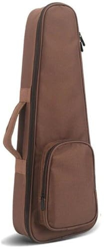 HiyyFloy Ukulele-Tasche, Gepolsterter Gig-Rucksack Für 21 Zoll Große Braune Tragbare Softcase-konzertmusikinstrumente