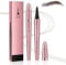 Magic Eyebrow Pencil, 2024 New Eyebrow Microblading Pen 3D Waterproof Microblading Eyebrow Pencil Contouring Pen, 4-Tip Eyebrow Pencil for Natural Eyeliner Makeup (Dark Brown)