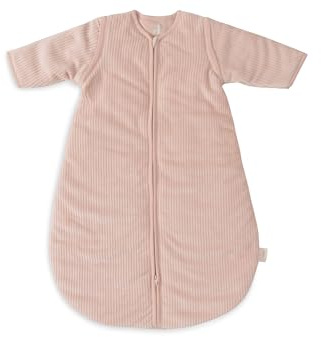 Jollein Schlafsack Baby Rund - Velvet Rib, Wild Rose - 70 cm - Baumwolle, Polyester - 2.0 bis 3.0 TOG - Abnehmbare Ärmel - Oeko-TEX Zertifiziert - Baby Schlafsack
