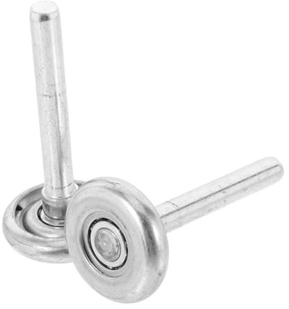 Homoyoyo 2 Pièces Roues de Porte de Garage Silencieux avec Tige pour Porte Coulissante Accessoires de Quincaillerie de Garage pour Fonctionnement et Sécurisé