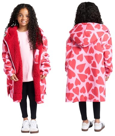 OHS Kids Drying Robe, Keep Dry & Warm Robe Outdoor Kids Changing Robe for Privacy Boys Girls Waterproof Coat for Outdoors Swimming Surfing Camping - S/M - L/XL