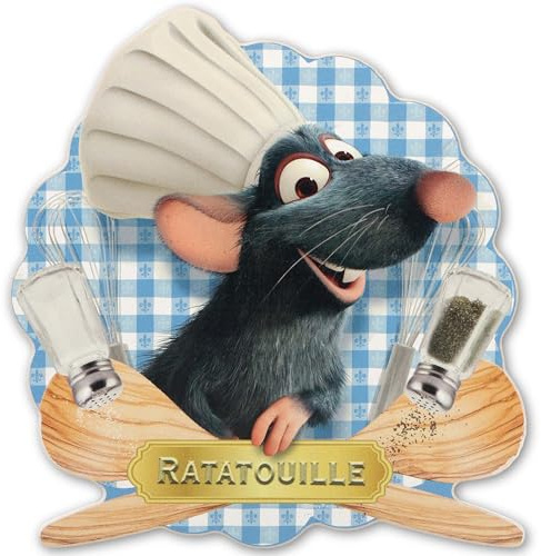 Disney Pixar Ratatouille Wood Wall Decor - Fun Ratatouille Sign for Kitchen or Dining Room