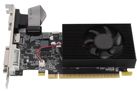 VBESTLIFE Scheda Grafica GT740 da 4 GB, GPU DDR3 128 Bit, Scheda Video da Gioco PCIE 3.0 X16 993/667 MHz, Scheda Grafica per Computer Desktop
