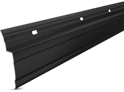 DQ-PP NOPPENBAHN ABSCHLUSSPROFIL – Größe: 66x22mm – Länge: 10m (5x 2m) – Farbe: Schwarz – Material: PVC – Kunststoff Noppenfolie Halteleiste