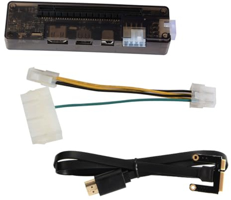 Station D'accueil Graphique Externe Pci-e X16 pour Ordinateur Portable | Capacité 220 W ou 150 W, Compatibilité Large Cartes Vidéo, Accessoires Inclus Style Aléatoire
