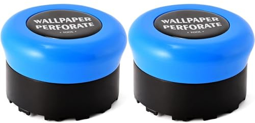 2X Blue Wallpaper Perforating Tool Wall Paper Stripper Removal Scoring Tool Wallpaper Perforator and Scorer Remover Tool