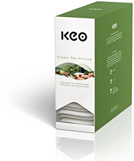 Keo Tee - GRÜNER TEE PFIRSICH - 15 Teachamps im Aromakuvert