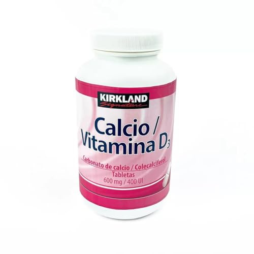 Kirkland Signature, Calcium 600 mg + D3 500 Count KZIxv (Pack of 2)
