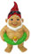 Design Toscano Pool-Party-Pete, nackter Gartenzwerg, Gartenfigur, Kunstharz, Mehrfarbig, 16.5 x 19 x 30.5 cm