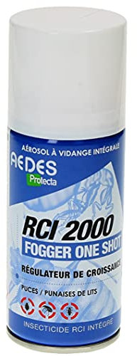 R.C.I. 2000 Fogger, aérosol One shot anti puces, punaises 150 mL - Mondial Hygiène