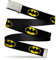Buckle-Down Herren Web Belt Batman 1.25 Grtel, Mehrfarbig, 3 cm Breit-Passt Oben-107 cm Pant Größe