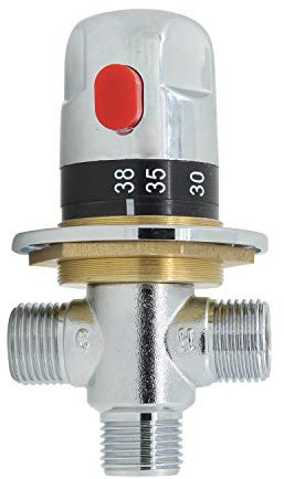 vanne thermostatique 3 voies mitigeur thermostatique douche bain 1/2 pouce