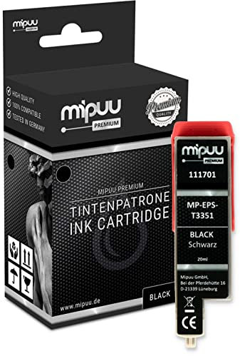 Mipuu Tinte kompatibel für Epson 33XL Black Schwarz Epson Expression Premium XP-530 540 630 630 640 645 7100 830 900