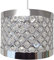 Optimal Products Chandelier Chrome Round Light Pendant Shade Crystal Droplet Fitting EasyFit (MODA SILVER)