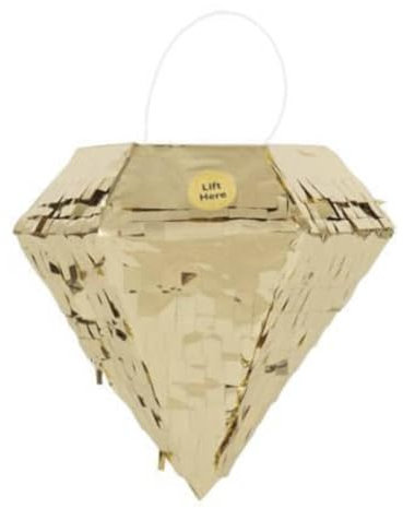 Mini Goldfolie Diamant-Pinata-Geschenkdekoration