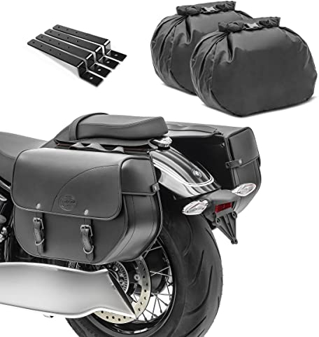 Satteltaschen KY + Haltesatz für Suzuki Intruder VS 1400/600