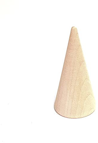 Présentoir bague plot cône en bois x 1 pièce