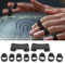 Eulbevoli Handpan Finger Cover, Rot, Reduziert Geräusche, Zunge Drum Finger Sleeves, Tragetasche, Kunststoff, Musikinstrumentzubehör