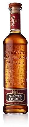 Maestro Dobel Anejo 100% Agave Tequila 70 cl and Aged in fire-charred American new oak barrels