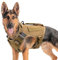 Taktisches Hundegeschirr für mittelgroße und große Hunde, kein Ziehen, verstellbare Hundeweste für Training, Jagd, Spazierengehen, Militär-Hundegeschirr mit Griff, Khaki, M (nur Weste)