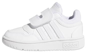 adidas Jungen Unisex Kinder Hoops Shoes Schuhe, Cloud White/Cloud White/Cloud White, 19 EU