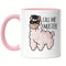Hey!Print Call me Master Tasse Rosa Masterabschluss Geschenk Lustig Alpaka Studium Absolvent Uni
