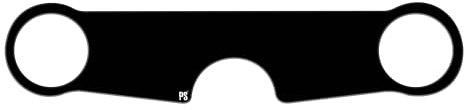 Paraserbatoio.it Aufkleber Harzbeschichtet, Schutz für Suzuki SV 650 S bis Bj. 02, Maße: 256 x 56,3 mm, Schwarz