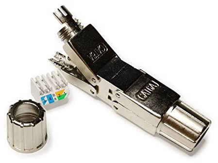 RJ45 Tool-Free Plugs Connectors for Ethernet & Network Cable Field Repair
