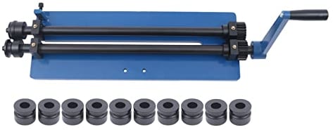 Abkantbank Rundbiegemaschine Manuell Sickenmaschine Bördelmaschine 460mm mit 6 Stufensätze 1,2mm mit 6 Würfelsätze