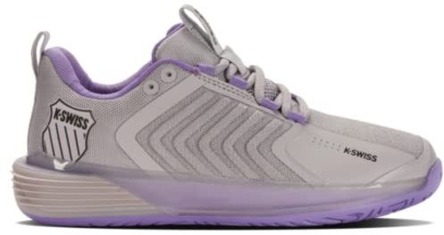 K-Swiss Women's Ultrashot 3 Tennis Shoe, Raindrops/Paisley Purple/Moonless Night, 5 UK