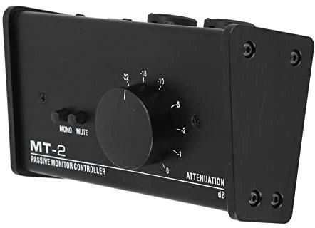 Studio Controller, XLR 3,5 mm Schnittstelle, Großer Lautstärkeregler, Stummschaltung, Passiver Stereo Lautstärkeregler, Premium Passiv Stereo für Präzise Pegelanpas