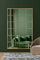 MirrorOutlet The Fenestra - Gold Modern Window Full Length Leaner/Wall Mirror 69 X 43 (174CM X 110CM) Silver Mirror Glass with Gold Metal Frame