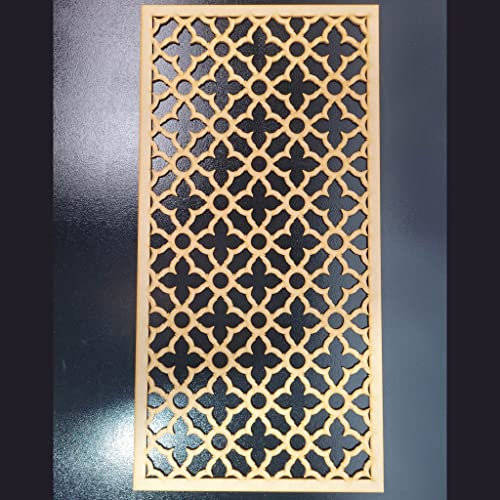 Cathedral grate Pattern Screen Radiator Cabinet wall Decorative Screening-grille- Perforated MDF panel (1200x600mm) 0058 (3mm thick MDF)